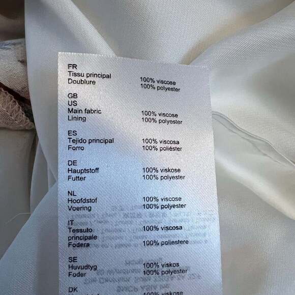 Maje Floral Print Ruched Midi Dress with Adjustable Drawstring Slit Size 2 - Picture 5 of 9